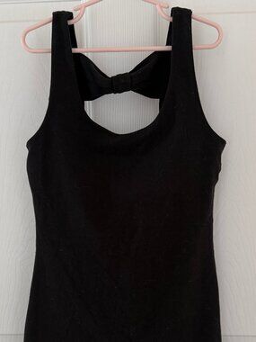 Kate Spade Beyond Yoga Tank Top - Womens XSmall - Black Bow Back